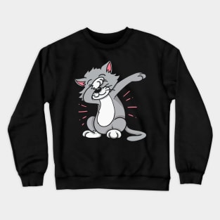 Dabbing Cat Crewneck Sweatshirt